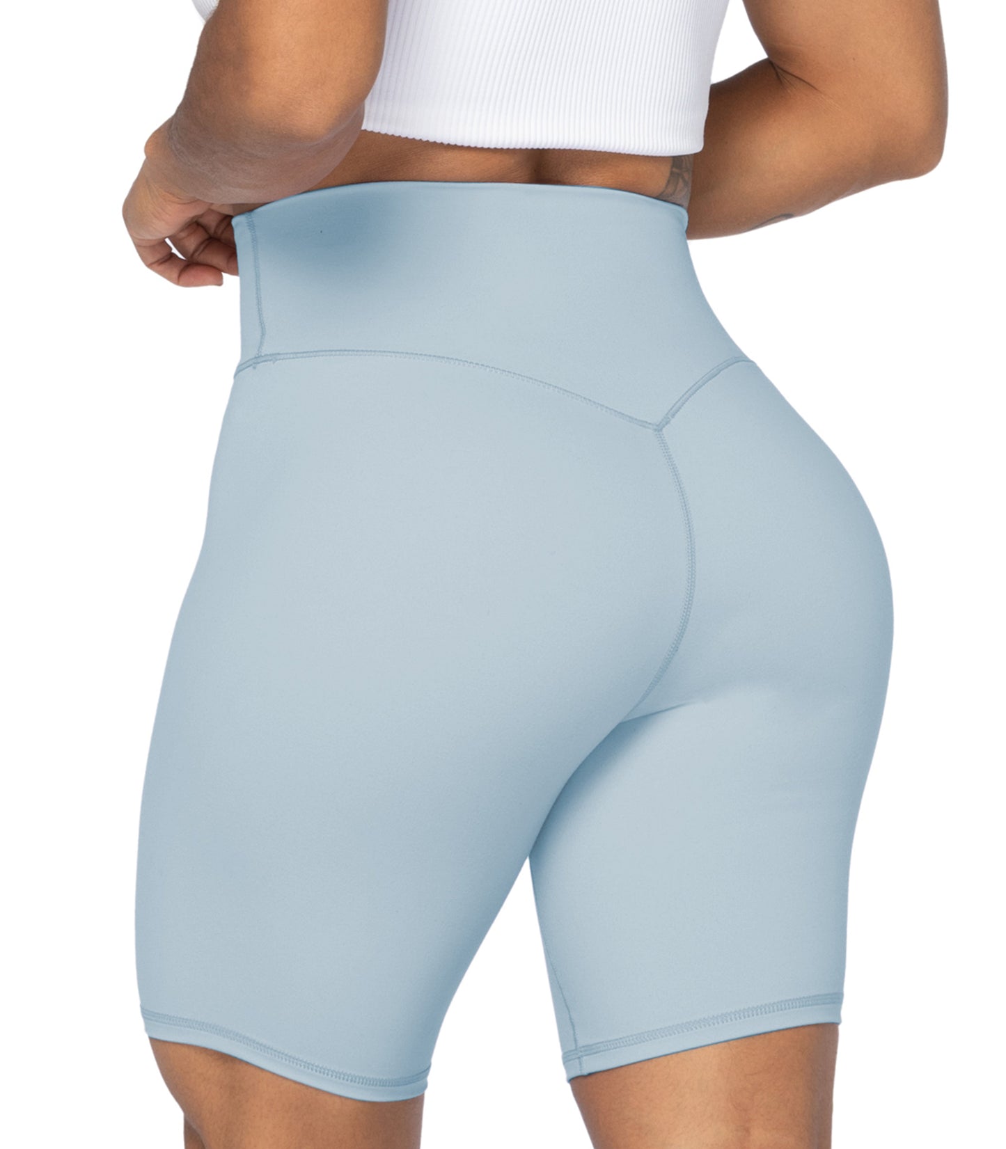 8" High Waist Biker Shorts for Women
