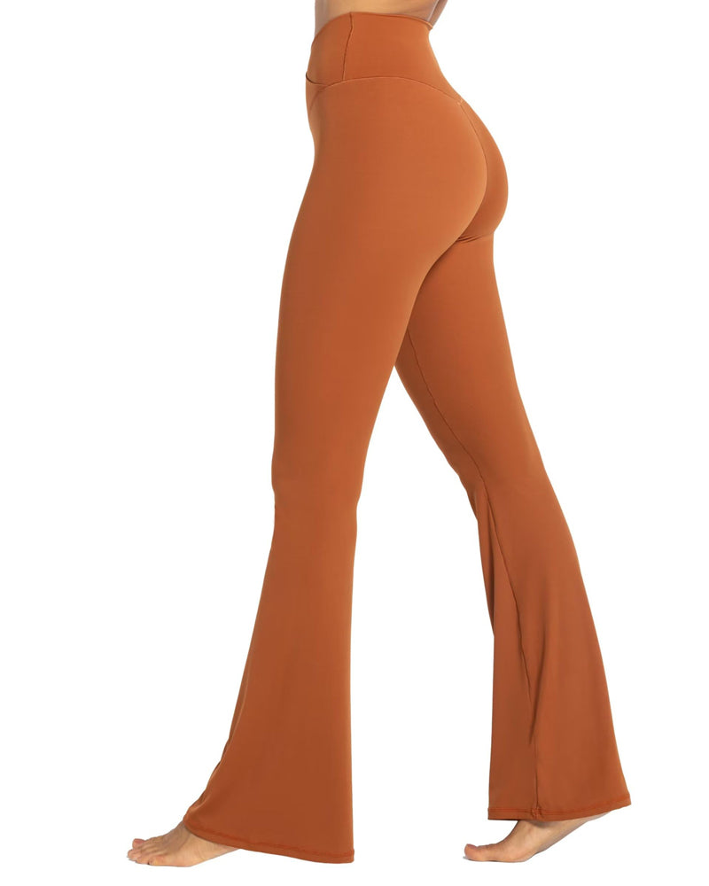 34'' Women's Cross Waist Flared Leggings