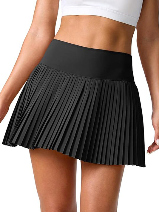 Women's Tennis Skirt with Anti-Peek Shorts Side Pocket Athletic Skirt for Women,Moisture-Wicking High Elasticity Workout Skirt,Perfect for Tennis Gym Running