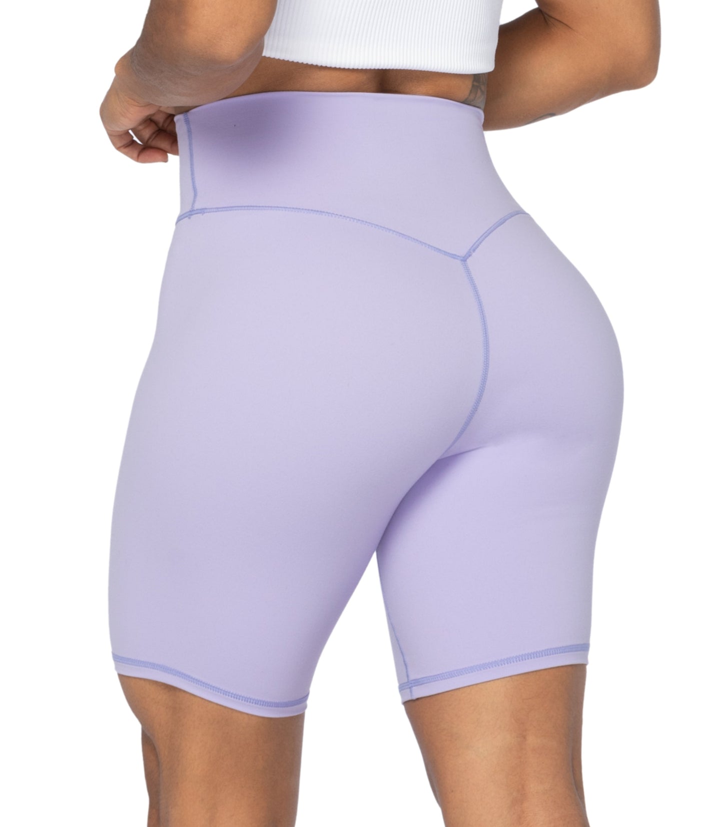 8" High Waist Biker Shorts for Women