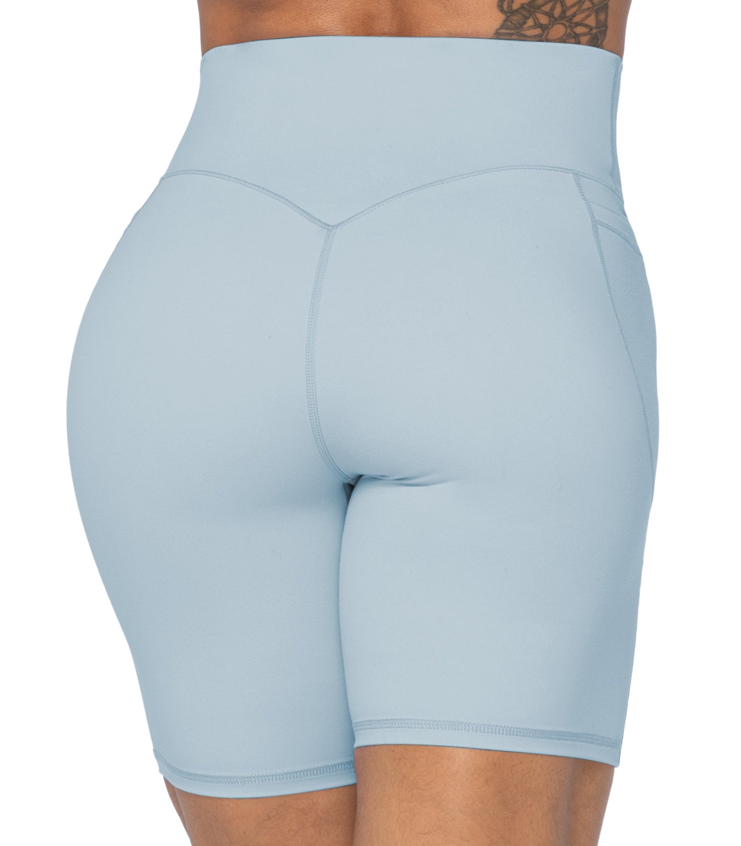 8" Biker Shorts for Women with Pockets