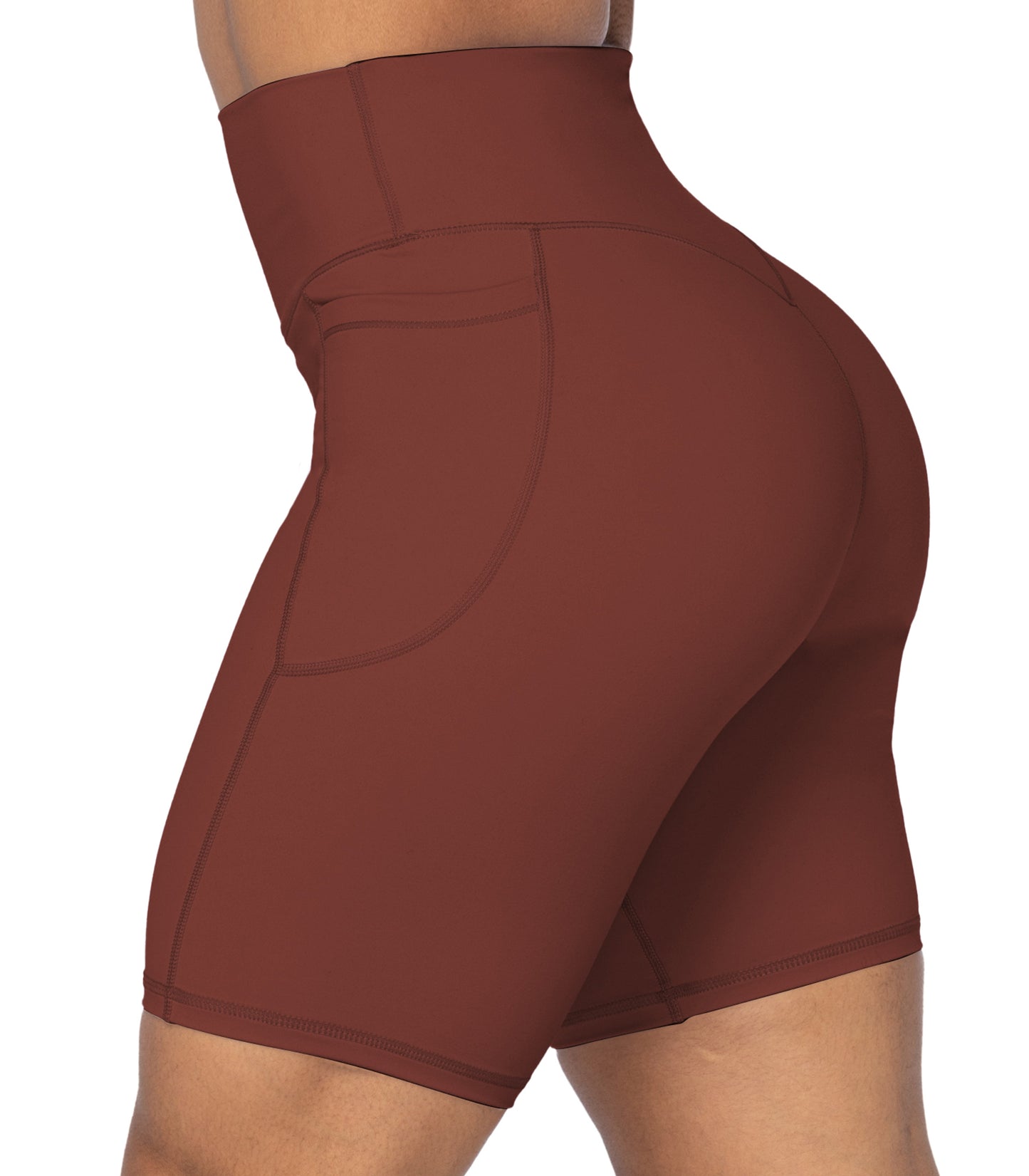 8" Biker Shorts for Women with Pockets