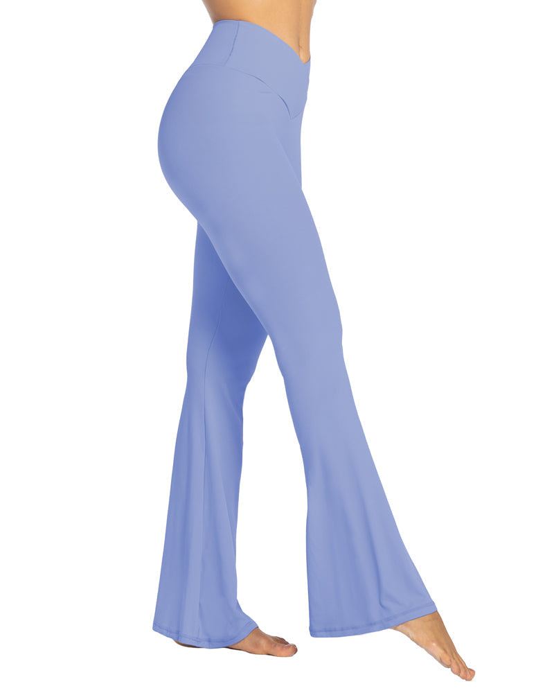 34'' Women's Cross Waist Flared Leggings