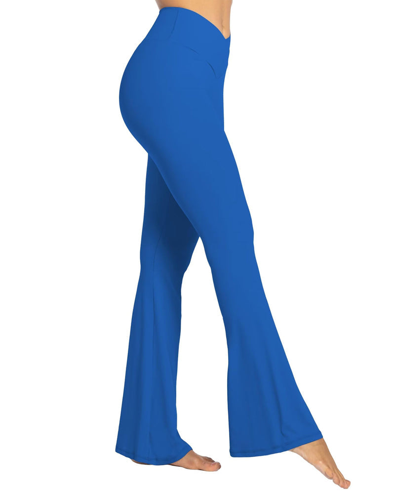 34'' Women's Cross Waist Flared Leggings