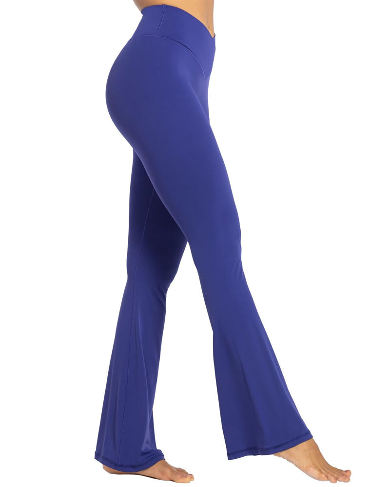 34'' Women's Cross Waist Flared Leggings