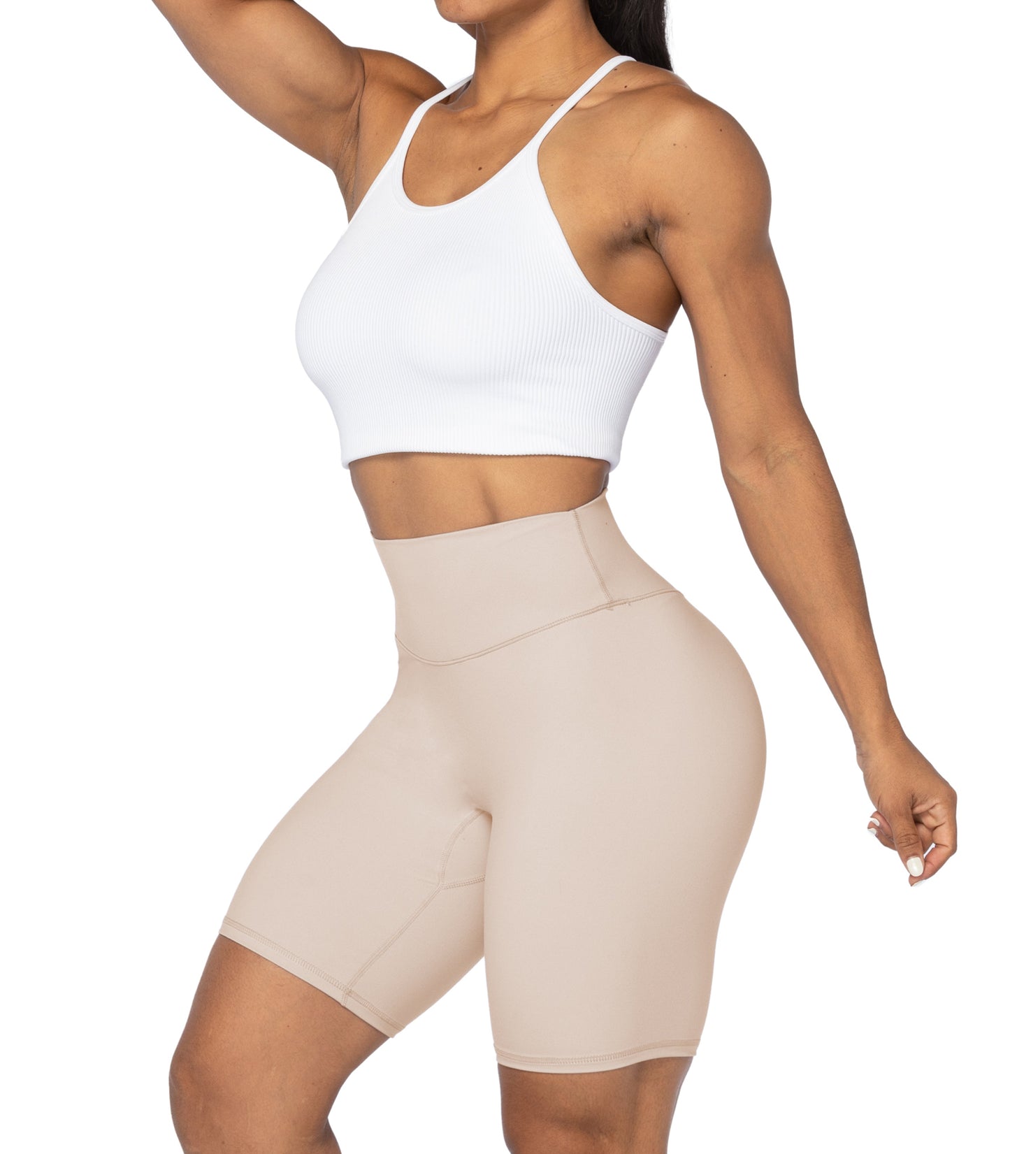 8" High Waist Biker Shorts for Women