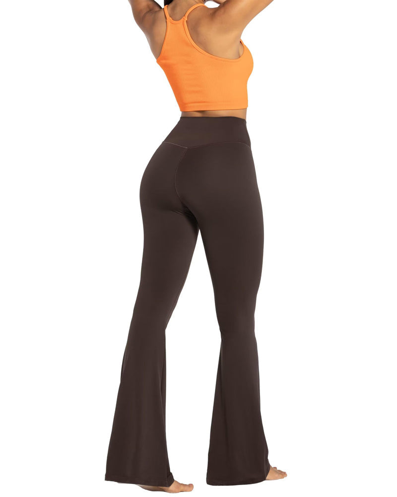 34'' Women's Cross Waist Flared Leggings