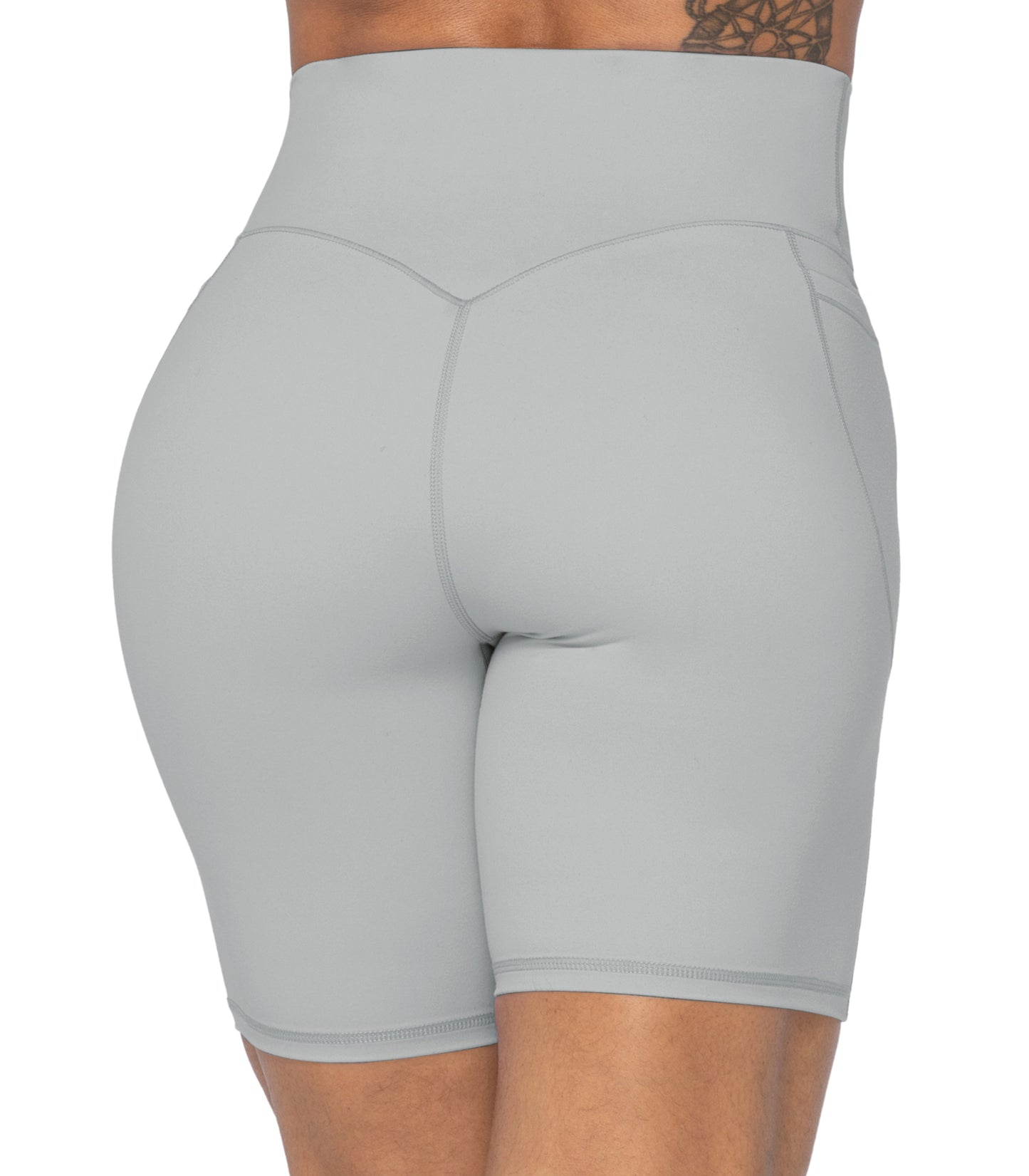 8" Biker Shorts for Women with Pockets