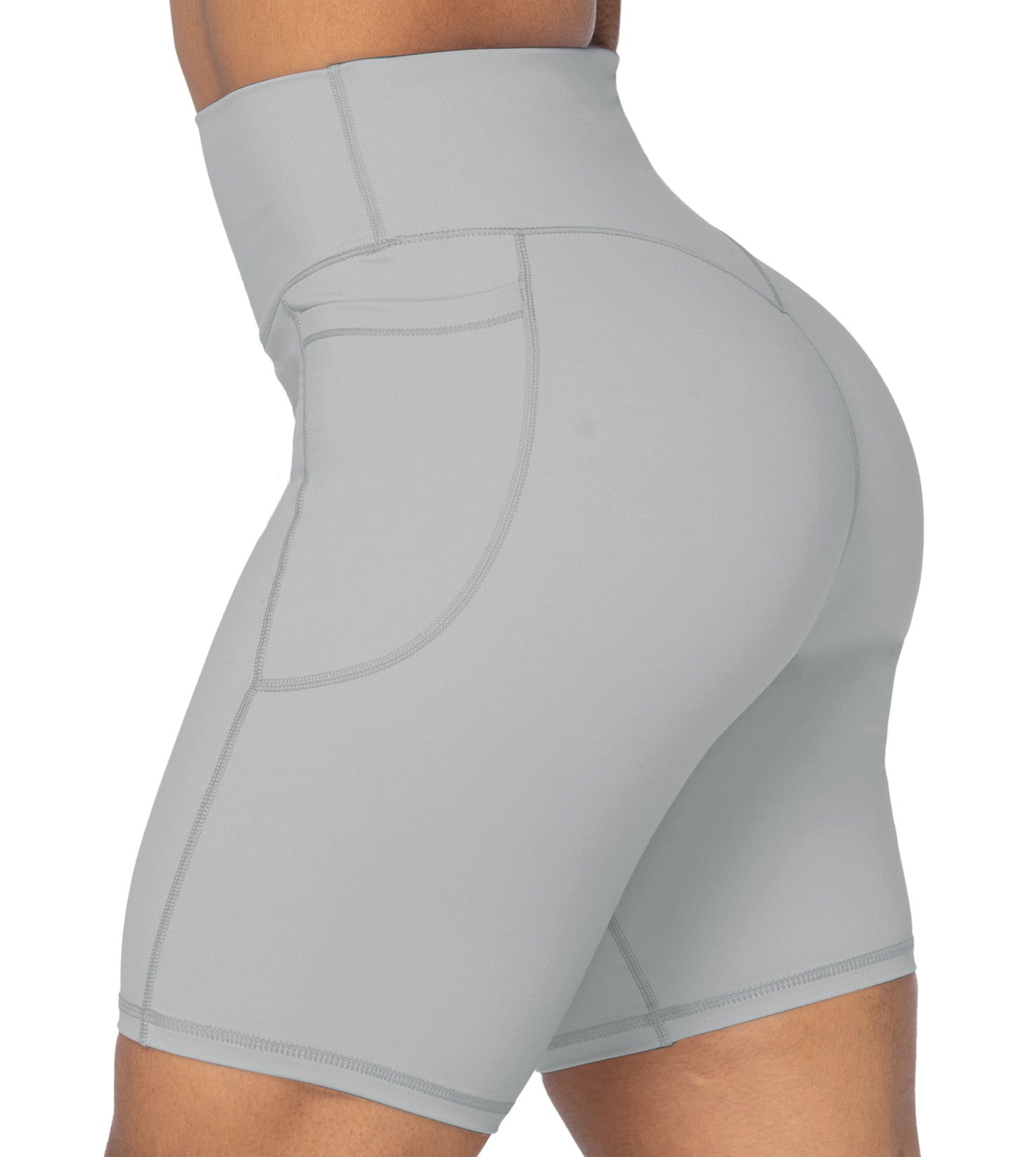 8" Biker Shorts for Women with Pockets