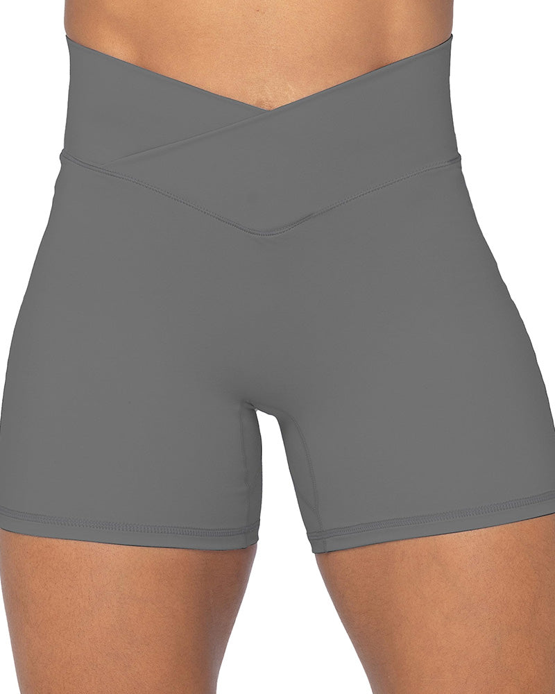 4” Crossover Biker Shorts for Women