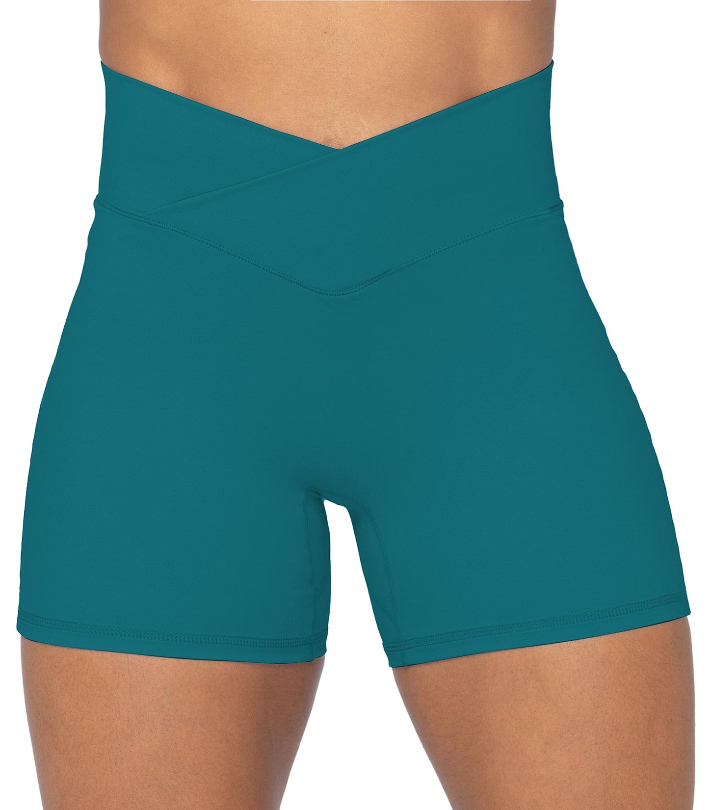4” Crossover Biker Shorts for Women
