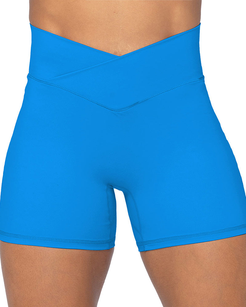 4” Crossover Biker Shorts for Women