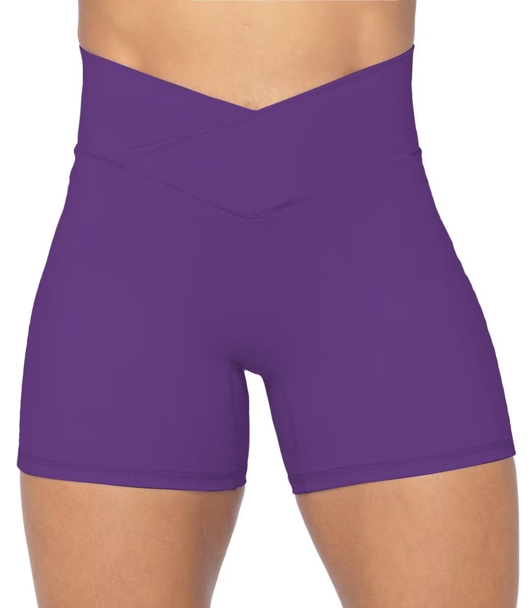 4” Crossover Biker Shorts for Women