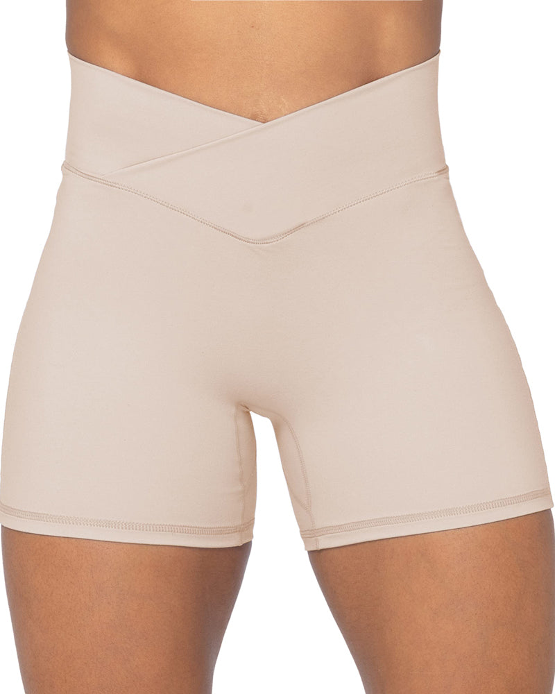 4” Crossover Biker Shorts for Women