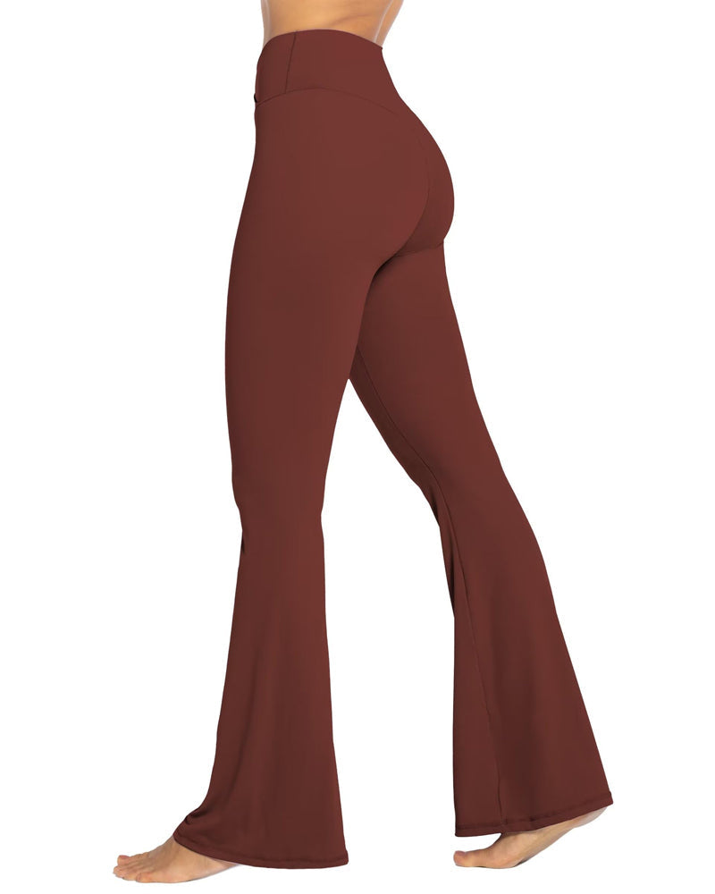 34'' Women's Cross Waist Flared Leggings