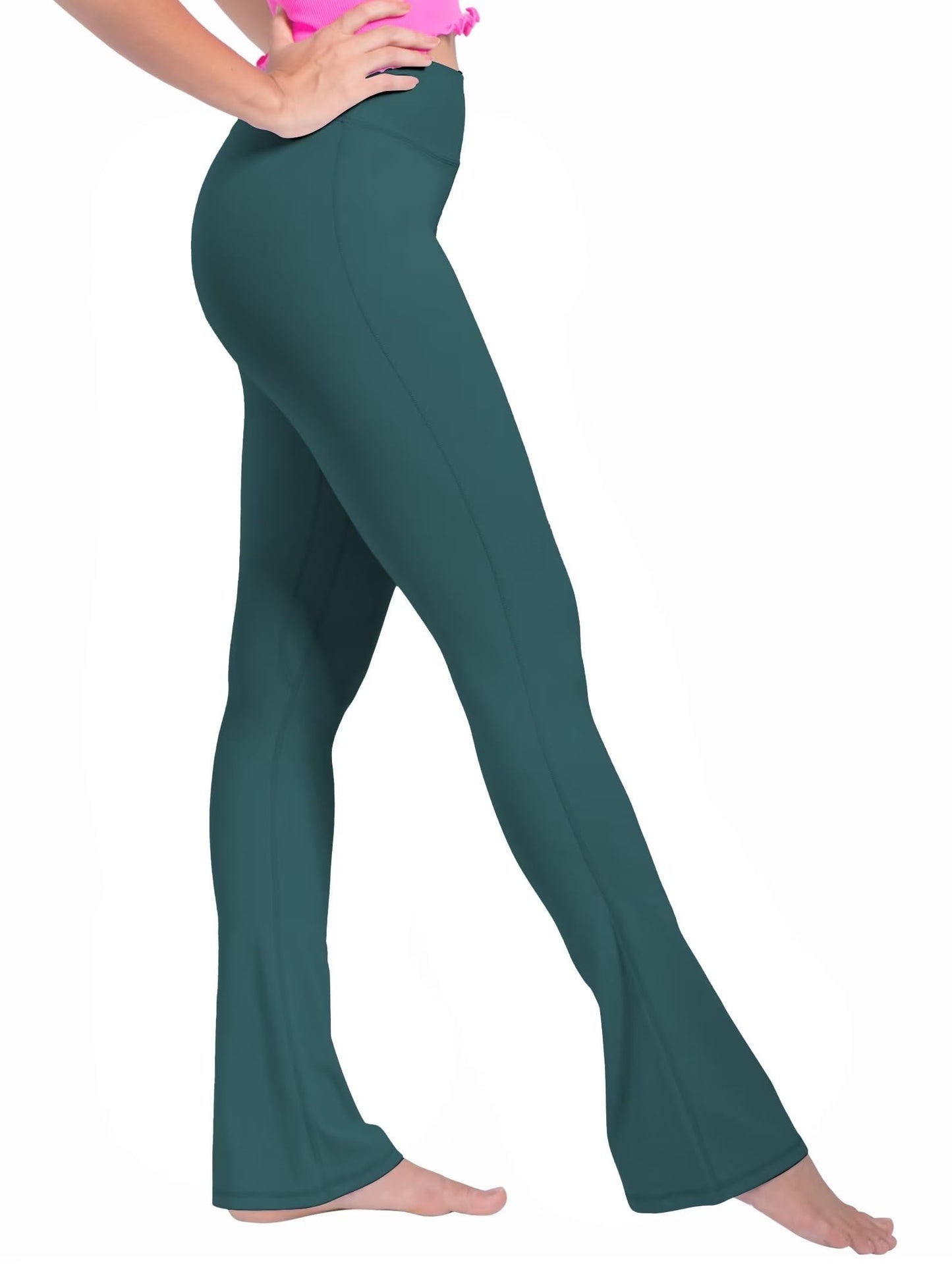 32“High Waist Mini Flared Leggings for Women