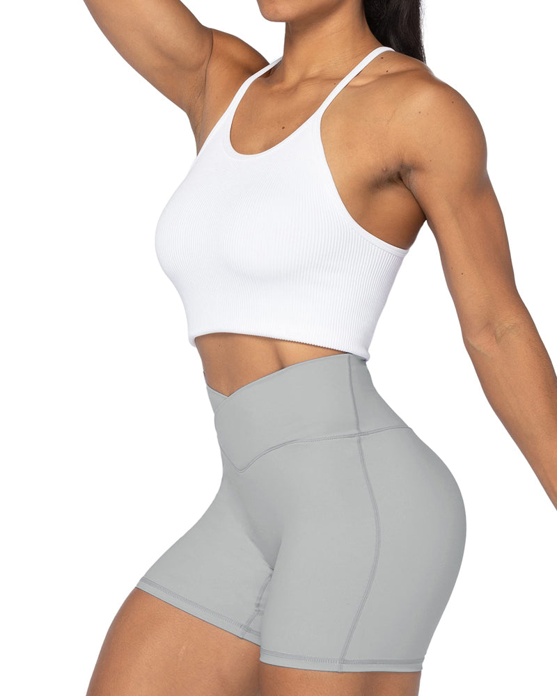 4” Crossover Biker Shorts for Women