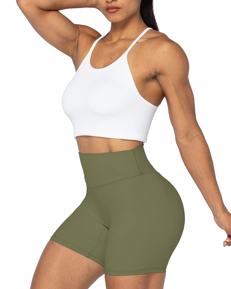 5" High Waist Biker Shorts for Women