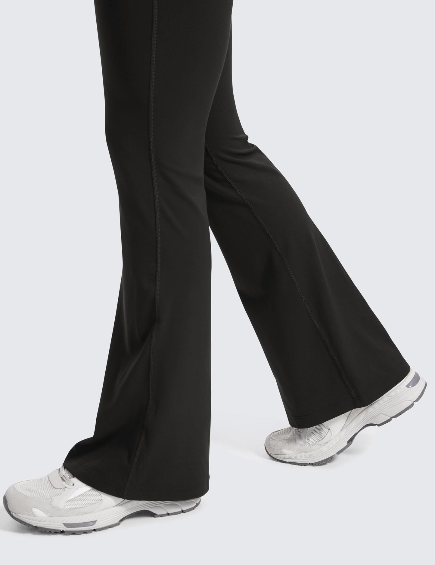 Maternity Yoga Bell Bottom Pants Pregnancy Wide Waistband Stretchy Workout Leggings for Women Pre Postpartum Support