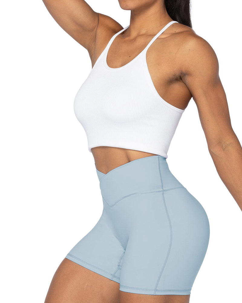4” Crossover Biker Shorts for Women