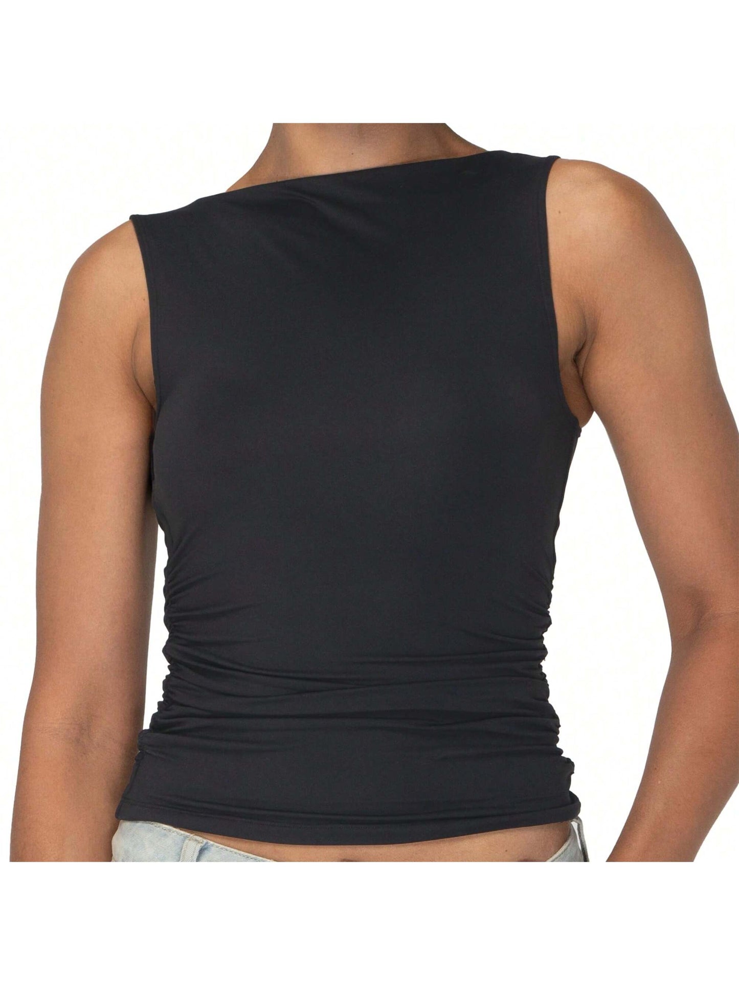 Women's Tank Tops High-Stretch Gym Top Breathable Workout Shirt Yoga Casual Sleeveless Shirt