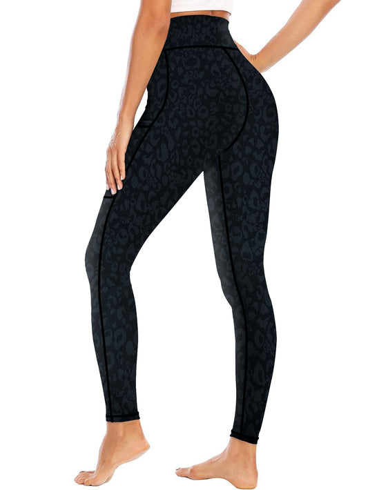 Plus Size High-Waist Yoga Pants with Pockets Stretchy Workout Leggings for Women 0XL-5XL Ideal for Curvy Figures Yoga Gym Everyday Comfort