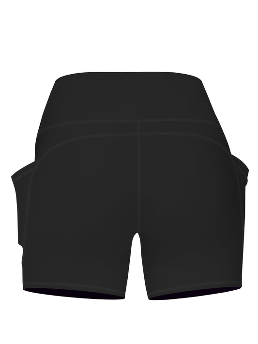 Plus Size 5XL High-Waisted Yoga Shorts for Women 10"Tummy Control Workout Shorts with Phone Pocket Moisture-Wicking Fabric for Running Gym Yoga