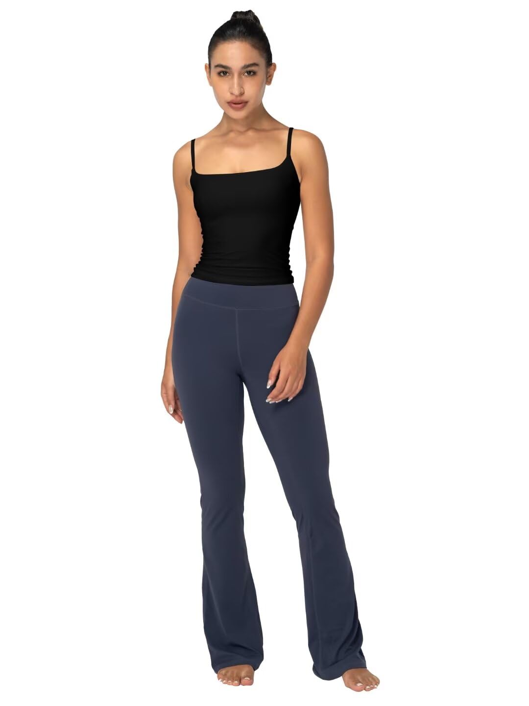Women's Square Neck Crop Top Tummy Control Body Sculpting High-Stretch Workout Top Breathable Slimming Tank for Gym Daily Wear