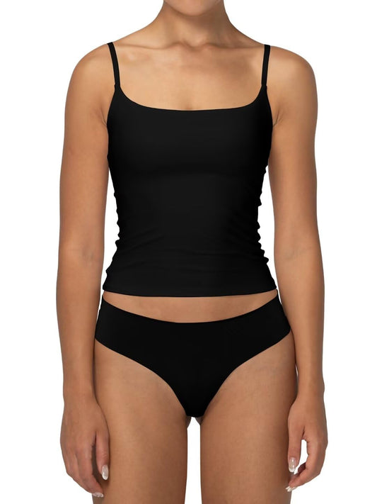 Women's Square Neck Crop Top Tummy Control Body Sculpting High-Stretch Workout Top Breathable Slimming Tank for Gym Daily Wear