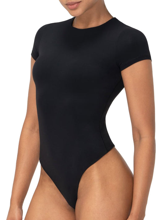 Women's Crew Neck Sleeveless Jumpsuit Slim Fit Thong Bodysuit Moisture-Wicking Breathable