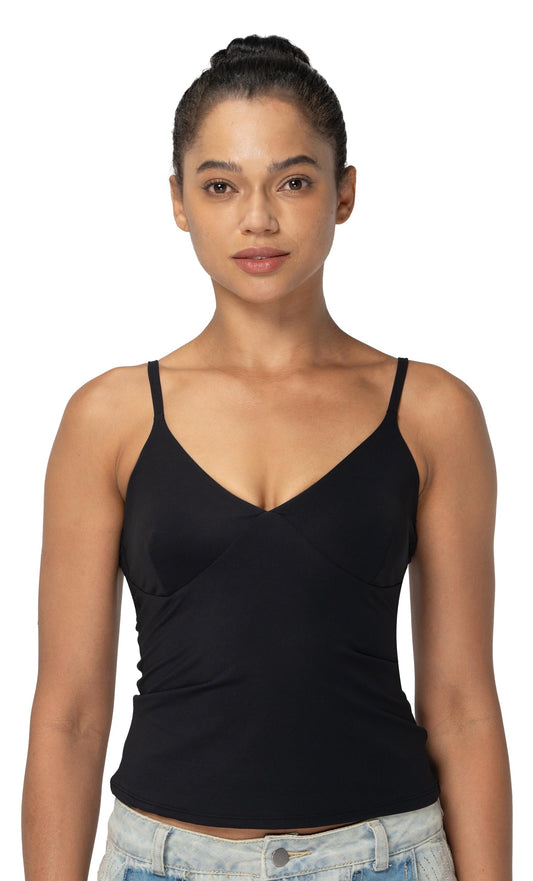 Women's V-Neck Slim Camisole High-Stretch Workout Tank Top Moisture-Wicking Breathable Yoga Casual Wear