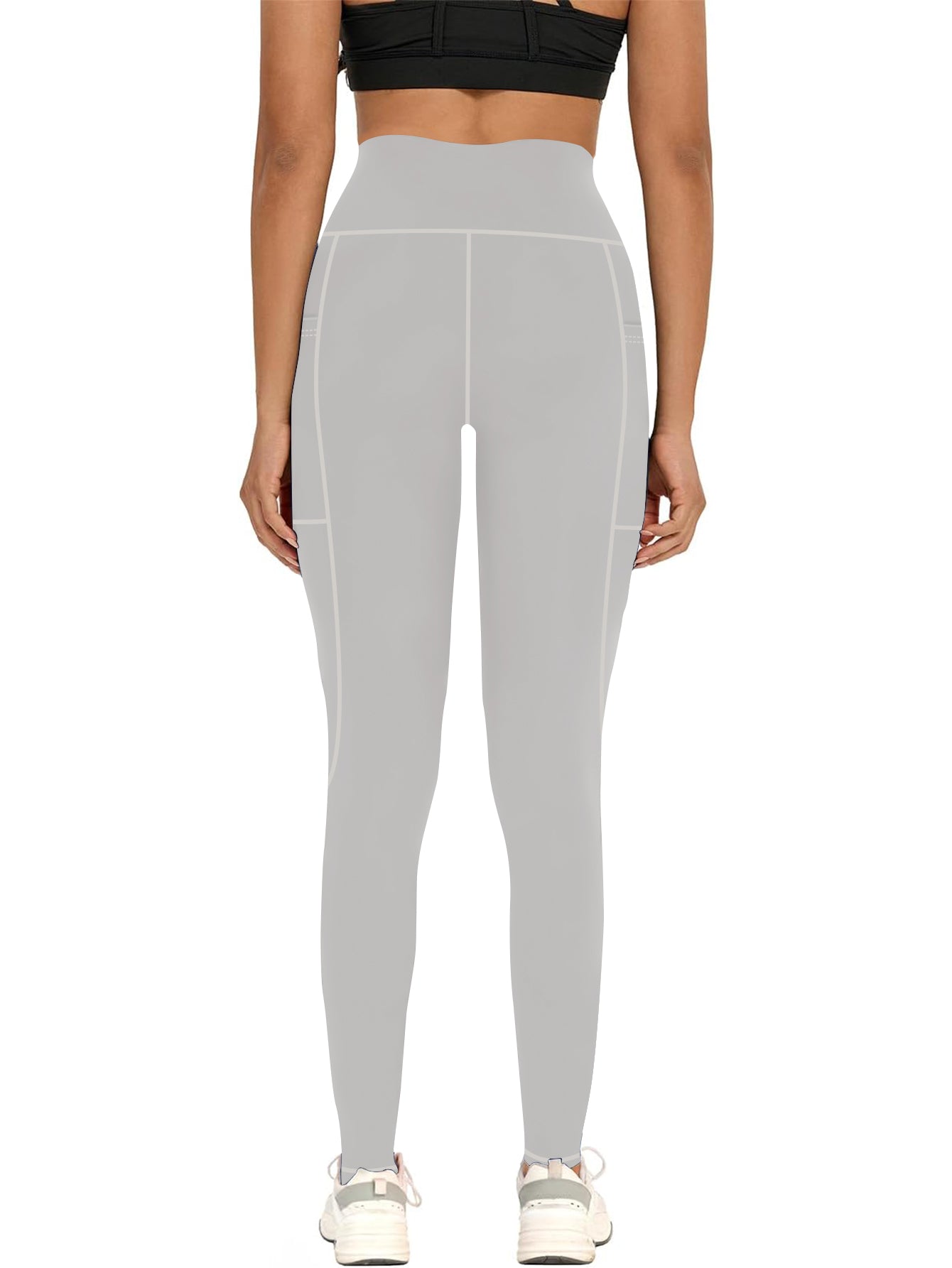Plus-Size High-Waisted Yoga Pants for Women with X-Band Tummy Control Side Pockets Moisture-Wicking Workout Leggings 0XL-5XL Inclusive