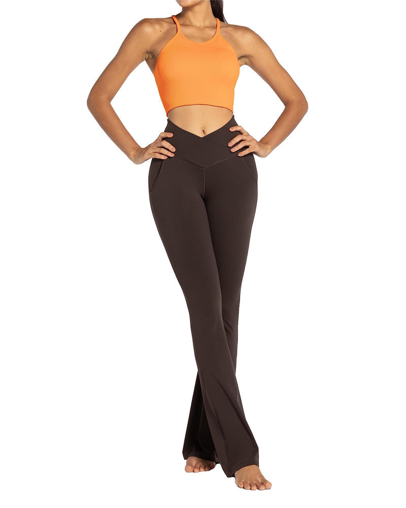30'' Flare Leggings for Women with Pockets