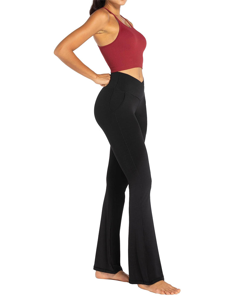 30'' Flare Leggings for Women with Pockets